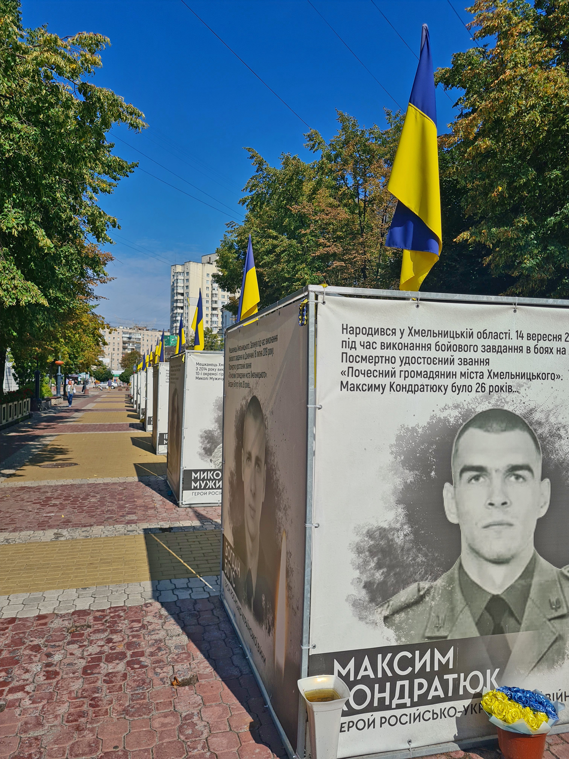 Gedenken an die gefallenen Soldaten in Chmelnyzkyj